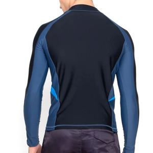 Rashguard pour homme à manches longues, différentes couleurs, anti-UV, Spandex/Polyester, léger, séchage rapide, logo personnalisé, vente en gros - Product Image 2