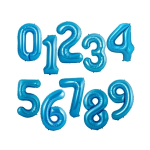 Mylar decorazione per festa di buon compleanno a forma di numero di elio a forma di Ballon metallizzato opaco da 40 pollici lamina grande numero palloncini - Product Image 3