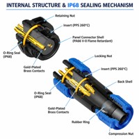 IP68 Su Geçirmez WEIPU SP21 Dairesel Konnektör 3 4 5 8 12 Pin Erkek Dişi Dişli Lehim Tipi Fiş Soket Endüstriyel Güç İçin