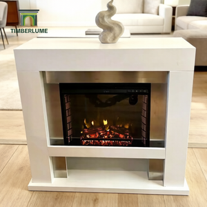 Marco Moderno para <span class=keywords><strong>Chimenea</strong></span> de MDF Negro Premium para Chimeneas Eléctricas/de Gas/de Etanol, Uso en Interiores, Sala de Estar, MOQ 50 Piezas - Product Image 6