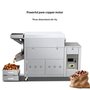 Machine de torréfaction automatique continue de noix, type convoyeur industriel <span class=keywords><strong>pour</strong></span> cacahuètes, noisettes, amandes, usage commercial - Product Image 5