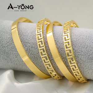 Großhandel Modische Arabische Charm-Armband-Sets mit Große-Mauer-Muster Muslimisches Allah <span class=keywords><strong>Gold</strong></span>-Armband 18k - Product Image 3