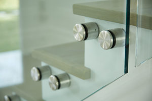 YL METAL Support en acier inoxydable satiné <span class=keywords><strong>pour</strong></span> miroir, verre, balustrade, balcon d'appartement, escalier, <span class=keywords><strong>terrasse</strong></span> - Product Image 5