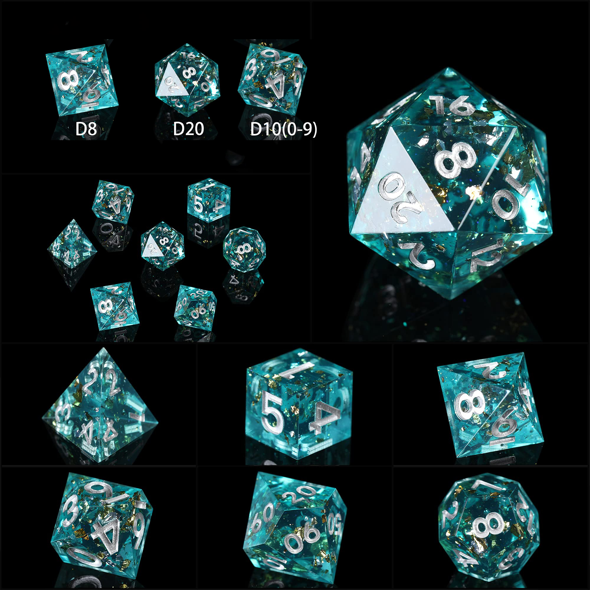 Игра в кости производители обычай многогранные кости набор 6 двухсторонняя для настольной игры в кости