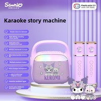 Microphone sans fil USB portable Kuromi pour l'apprentissage précoce, le récit d'histoires et le chant – Haut-parleur familial Karaoké – Cadeau