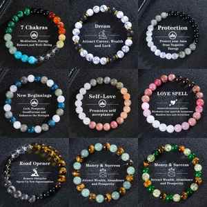 Natural Stone Bracelet Colorful Glass Beaded Talismanic Power Professional Fast Worldwide Shipping Volume Discount - Product Image 3