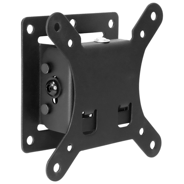 Fixed Alloy Steel Wall Mount TV Holder TV/Tablet 32" Max Size 30 LBS Load Capacity 15 Tilt Horizontal/Vertical Support VESA