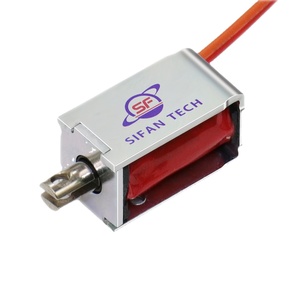 Miniature <strong>solenoid</strong> actuator DC3V micro push pull latching <strong>solenoid</strong> lock DC12V 24V bistable double <strong>coil</strong> long stroke 35mm <strong>solenoid</strong> - Product Image 1