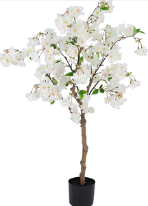 Fleurs <span class=keywords><strong>de</strong></span> cerisier artificielles d'intérieur <span class=keywords><strong>de</strong></span> style europé<span class=keywords><strong>en</strong></span> 120cm Plante <span class=keywords><strong>en</strong></span> <span class=keywords><strong>pot</strong></span> <span class=keywords><strong>en</strong></span> plastique vert fleurs plancher souhaitant décoration d'arbre - Product Image 5