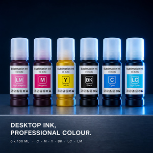 Tinta de Sublimación de 100 ml para Impresora de Escritorio Epson EcoTank Serie L, K C M Y LC LM, 6 Colores, Impresión por Transferencia de Calor - Product Image 1