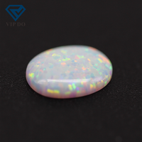 3*5-8*10mm 92 multicolore synthétique ovale dos plat cabochon cut OP #17 blanc opale de feu lâche pierres précieuses ovale opale cabochon gemmes