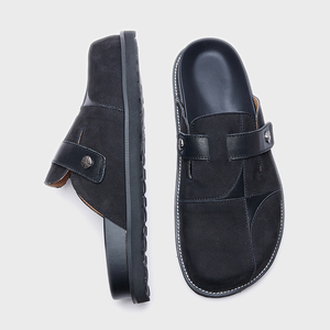 Zapatillas de Casa para Hombre, Transpirables, de Cuero Genuino, Suaves, Tipo Mules, Reciclables, en Oferta - Product Image 6
