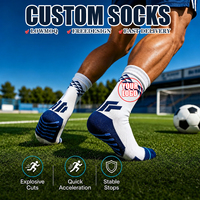 Chaussettes de football antidérapantes pour enfants et hommes, chaussettes de sport respirantes antibactériennes, chaussettes de sport à logo personnalisé