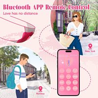 Neuer APP-gesteuerter Tragbarer Slip-Vibrator für Frauen 10 Vibrationsmodi IPX7 Batterie-G-Punkt Klitoris Wasserdicht Wiederaufladbar