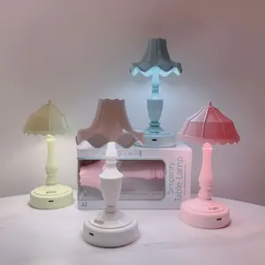 El más nuevo mini Flor Dormitorio Espejo De Tulipanes Lámpara De Mesa Para Dormir Lámpara De Espejo De Tulipán De Nube Hecha A Mano - Product Image 2