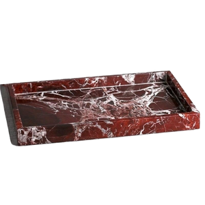 Bandeja Decorativa de Mármol Pulido Clásico, Bandeja de Servir de Piedra Natural Premium, Decoración Elegante para el Hogar, Vajilla para Cocina y Comedor - Product Image 1