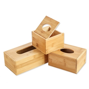 Bamboe Tissue Box Voor Thuis Office Desktop Houten Papieren Handdoek Doos Hotel Servet Hout Houder Servetten Tissue Papier Case - Product Image 1