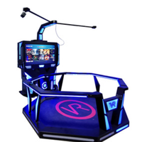 Parc à thème VR, simulateur VR 360, réalité virtuelle 9D, plateforme humaine haute performance, machine tout-en-un