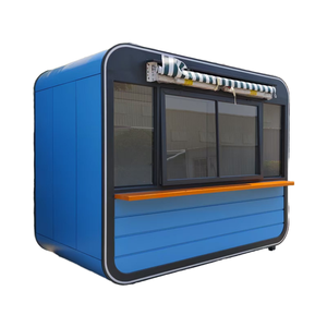 Rimorchio Food Truck Mobile Personalizzabile Struttura in Acciaio Multiuso Camioncino per Snack Case Prefabbricate Attrezzatura da Cucina Negozi - Product Image 4