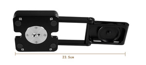 Soporte de montaje de base de placa de liberación rápida Pan-Tilt plegable panorámico en forma de Z universal para cámaras Gopro Canon Nikon SONY DSLR - Product Image 3