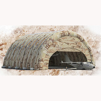 Grande tente gonflable faite sur commande de structure de bâtiment de dôme d'air pour le stockage de hangar de hangar d'hélicoptère de la publicité