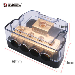 Caja de conexiones para cable de alimentación de coche Kuerl, divisor de cobre puro de 68x45x31mm para actualización de audio - Product Image 1