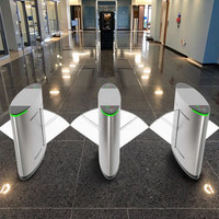 Système de contrôle d'accès WKT ODM/OEM avec lecteur de cartes RFID et reconnaissance faciale biométrique, tourniquet à bascule pour piétons