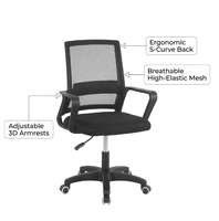 Chaises de bureau modernes en maille de style nordique, meubles de salle à manger, meubles de bureau, fabrication directe, chaises de bureau durables