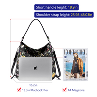 LOVEVOOK Luxury PU Leather Hobo Tote Bag pour les femmes Fahion Shoulder Bag Waterproof Crossbody Bag for Summer Beach Shopping