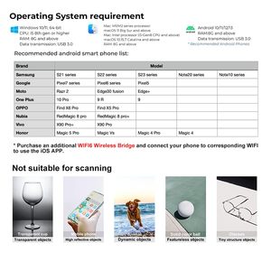 Creality cr-scan ferret <span class=keywords><strong>3D</strong></span> cầm tay máy quét chế độ kép quét cho <span class=keywords><strong>3D</strong></span> pritnters độ chính xác cao 30fps quét nhanh - Product Image 6
