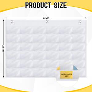 ที่ใส่บัตร36ช่องกระเป๋าใส่บัตรที่แขวนติดผนังสำหรับ<span class=keywords><strong>ตู้</strong></span><span class=keywords><strong>เสื้อผ้า</strong></span><span class=keywords><strong>ว</strong></span>ัสดุอ๊อกฟอร์ดง่ายต่อการจัดระเบียบ - Product Image 3