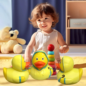 Pato de Goma de Vinilo Amarillo <span class=keywords><strong>para</strong></span> Bañera de Bebé, Mini Paraguas Impermeable de 2 Pulgadas, Juguete de Pato de Goma Personalizado al por Mayor - Product Image 3