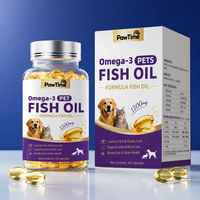 Capsules d'huile de poisson Oméga 3 pour animaux de compagnie 1200mg DHA EPA – Complément pour la santé de la peau, du pelage, des articulations et des yeux pour chiens et chats – Vente en gros OEM ODM