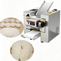 Machine à peaux de pains vapeur, machine à peaux de raviolis commerciale, machine à peaux de wontons, machine à peaux de xiaolongbao, machine à peaux de potstickers, machine à rouler la pâte, machine à pâte