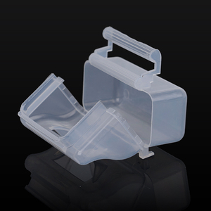 Mới đến treo nhựa <span class=keywords><strong>Bird</strong></span> <span class=keywords><strong>Feeder</strong></span> giật gân bằng chứng chim hộp thực phẩm trong suốt Thức ăn cho chim với đứng - Product Image 6