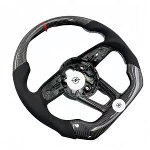 Volant en cuir et fibre de <span class=keywords><strong>carbone</strong></span> de haute qualité pour Audi A3/A4/A5/A6/A7/A8/A1/Q3/Q5/Q7 - Product Image 4