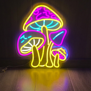 Caja DE LUZ DE Navidad Signo Mushroom Moon Neon Display Smoke Shop Taxi Light y <span class=keywords><strong>Cristal</strong></span> Teeth Sign para vehículos - Product Image 1