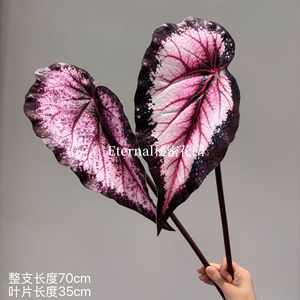 ใบเบโกเนียประดิษฐ์ Secret Garden ทำจาก EVA มี 17 สี สำหรับตกแต่งงานแต่งงานและจัดดอกไม้ - Product Image 3