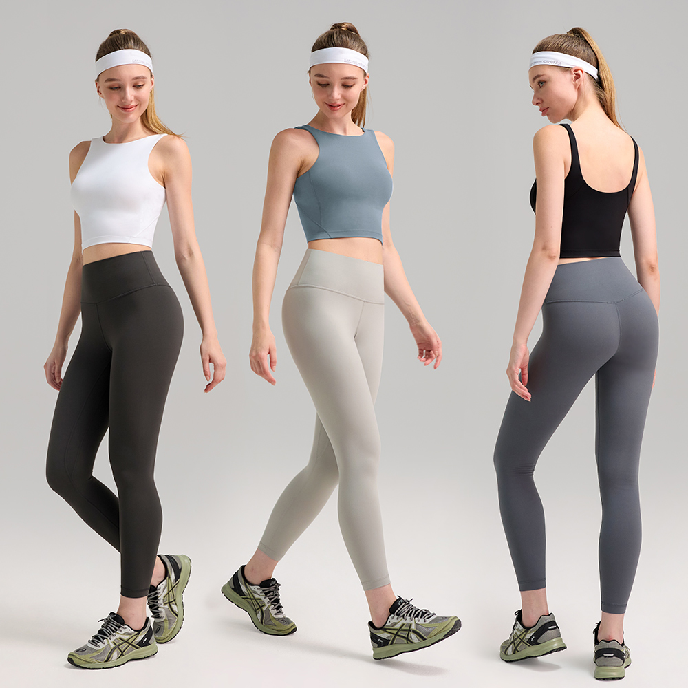 Women's High-Neck Yoga Tank Top Naked-Feel Fitness Bra Soft Brushed Back Plus Sports Bra Sleeveless Print Spandex Breathable