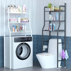 3 Layer Multipurpose toilet rack organizer shelf bathroom adjustable Shelves Over the Toilet Storage rack with towel rack