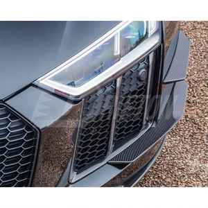 Canards delanteros de fibra de carbono seco de estilo de rendimiento para Audi R8 Gen2 2016-2019 - Product Image 2