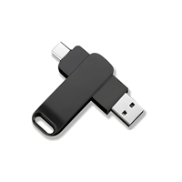 Clé USB 2.0 en métal fabriquée au Guangdong, prête à être expédiée, 8 Go à 128 Go, clé USB OTG avec garantie de 5 ans