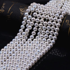 Perles de verre rondes <span class=keywords><strong>effet</strong></span> aurore raffinées de 8 mm, en vrac, pour la fabrication de bijoux de luxe DIY, collier, bracelet, prix de gros d'usine - Product Image 6