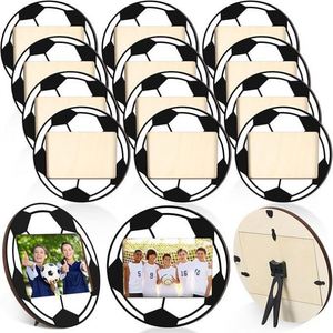 Factory <b>Wooden</b> Photo <b>Frame</b>, Soccer Basketball Baseball Football Shaped <b>Picture</b> Holder Ball Style Desk Decor for Sports Fans - Product Image 1