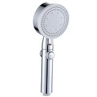 IProSan Pommeau de Douche à Main pour Toilettes en ABS de Haute Qualité, Écologique, 5 Modes, Chromé, avec Triple Sortie d'Eau