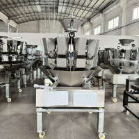 Machine multifonctionnelle d'emballage de haricots de saison de raisins secs d'arachides peseuse multitête verticale pesant la machine d'emballage de remplissage de sacs de céréales