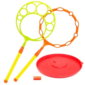 Varita de burbujas de plástico colorida para niños, juguetes de agua al aire libre de verano para soplar burbujas divertidas - Product Image 2
