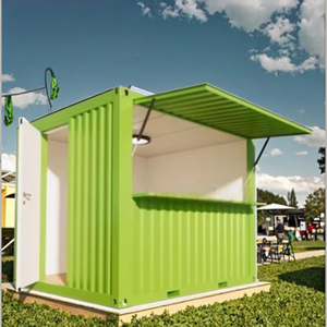 Casa Prefabbricata in Acciaio con Pannelli Sandwich Traspiranti, Garanzia di 1 Anno, per Hotel, Uso Esterno <span class=keywords><strong>e</strong></span> Centri Commerciali, Design Moderno - Product Image 1