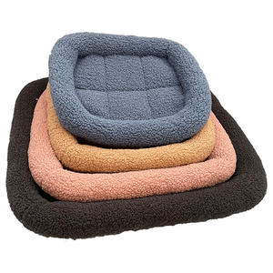Soft Thick Einfarbig Hunde bett rutsch feste Wolle Partikel Samt quadratische Haustier matte Winter Lamm Samt Haustier Bett - Product Image 2