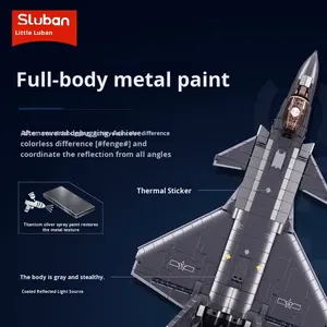 B1186-87 bricolage en plastique jouet combattant 35 Jet 20 <span class=keywords><strong>Su</strong></span>-<span class=keywords><strong>27</strong></span> <span class=keywords><strong>Su</strong></span>-57 hélicoptère modèle blocs de construction ensembles pour enfants combattant Jet modèle - Product Image 5